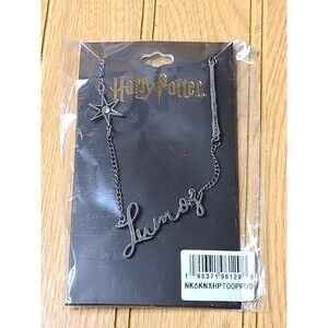 Harry Potter LUMOS Necklace Officially Licensed Wand Star Spell Word Bioworld